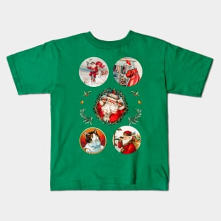 Christmas Santa Theme Collection Kids T-Shirt